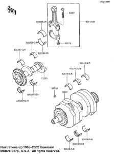 EX250 Crankshaft / balancer