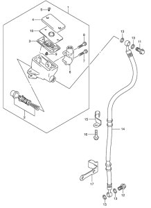 VL125 Передний тормозной цилиндр