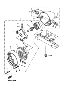 XVS1100 XVS11W Phare