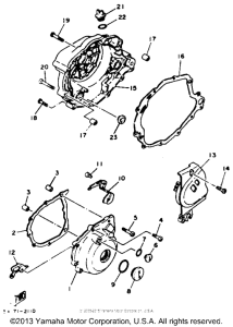 XT125J Боковые крышки