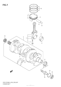 GSX-R1000Z Коленвал