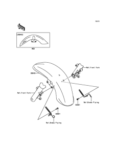 VN1700 Крыло переднее