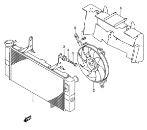 DL1000 Радиатор
