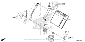 CB300F Аккумулятор