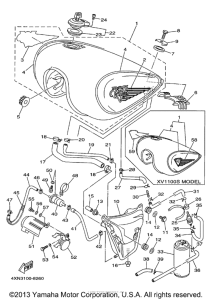 XV1100K Топливный бак
