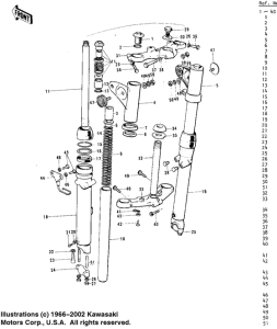  Вилка передней оси