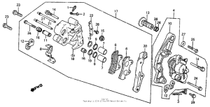 CB750SC Передний суппорт