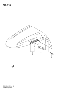 GSF650 Переднее крыло