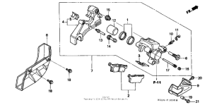 XR250R Задний суппорт