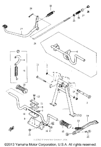 YL1 Stand - brake pedal