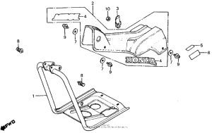 CT110 Main pipe cover + crankcaseprotector