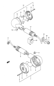 GSF400 Поворотники