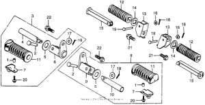 CX500 Подножки