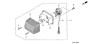 PK50 Taillight unit ass`y