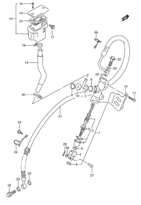 RGV250 Задний тормозной цилиндр