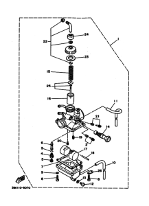 DT50LC DT50B Carburetor assy