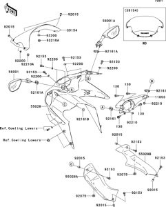 ZX600 Обтекатели