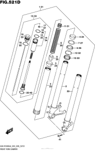 GSX-R1000 Front Fork Damper (Gsx-R1000Al6 E28)