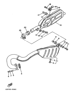 TY250S Выхлопная система