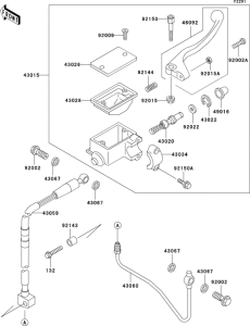 KLX300R Главный тормозной цилиндр