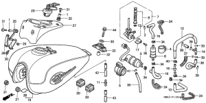 VT750C2 Fuel tank / fuel pump