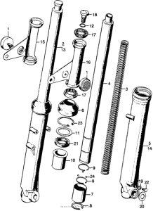 SL175 Передняя вилка