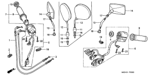 VTX1800C Рулевой переключатель