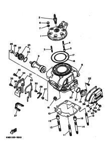 YZ250 Головка цилиндров