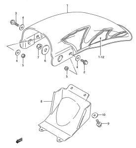 RM80 Заднее крыло
