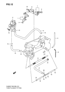 DL650 (ABS) Throttle body fitting