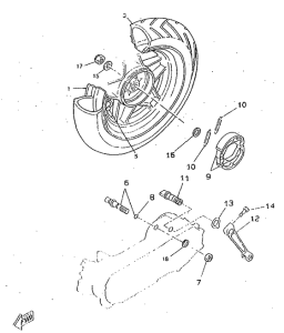 CW50RSP Переднее колесо