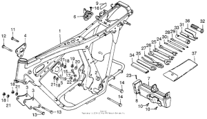 CB200T Frame + tools
