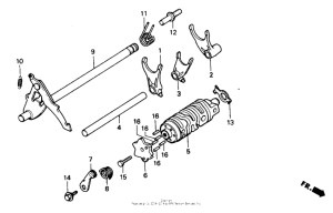 NS50 Вилка переключения передач