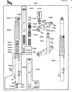 KL600 Вилка передней оси