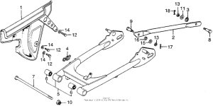 TL125 Swingarm + chain case