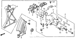 GL1200I Задний суппорт