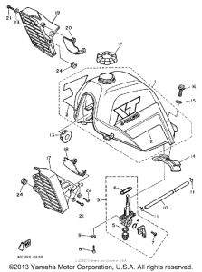 XT600S Топливный бак