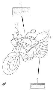 GSF400 Наклейки