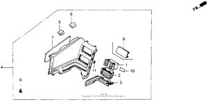 GL1500I R. side shelter set 92