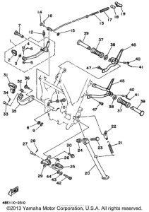 XT225F Подножки