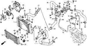 CB1000F Радиатор