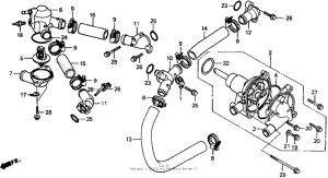 RVF750 Водяной насос