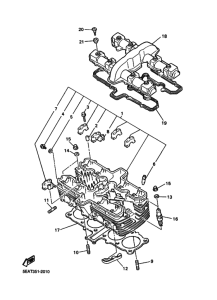 XJR1300C Головка цилиндров