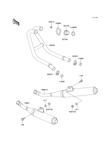EX250 Глушитель