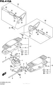 VL1500B Подножки