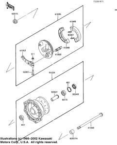 KDX80 Передняя втулка