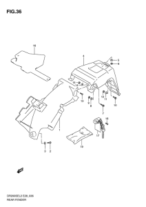 DR200 Заднее крыло