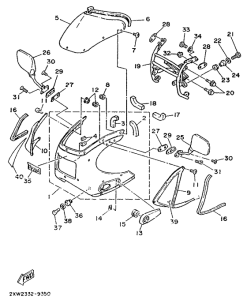 TZR250 Motorverkleindung 1
