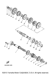 YZ80N1 (Competition) Трансмиссия