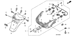 FJS400 Taillight / rear fender